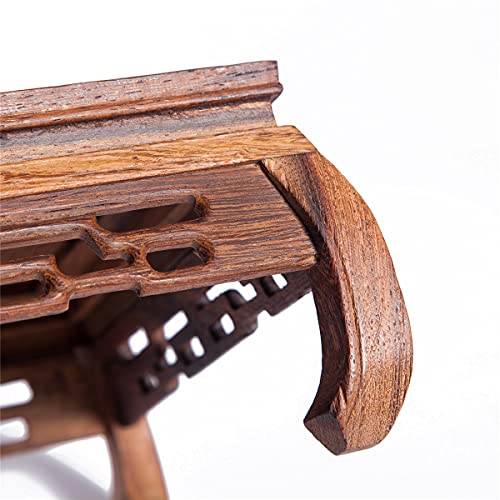 Beautiful Hand Craft Rosewood Oriental Vase Stand Square 7.5" #TOP2