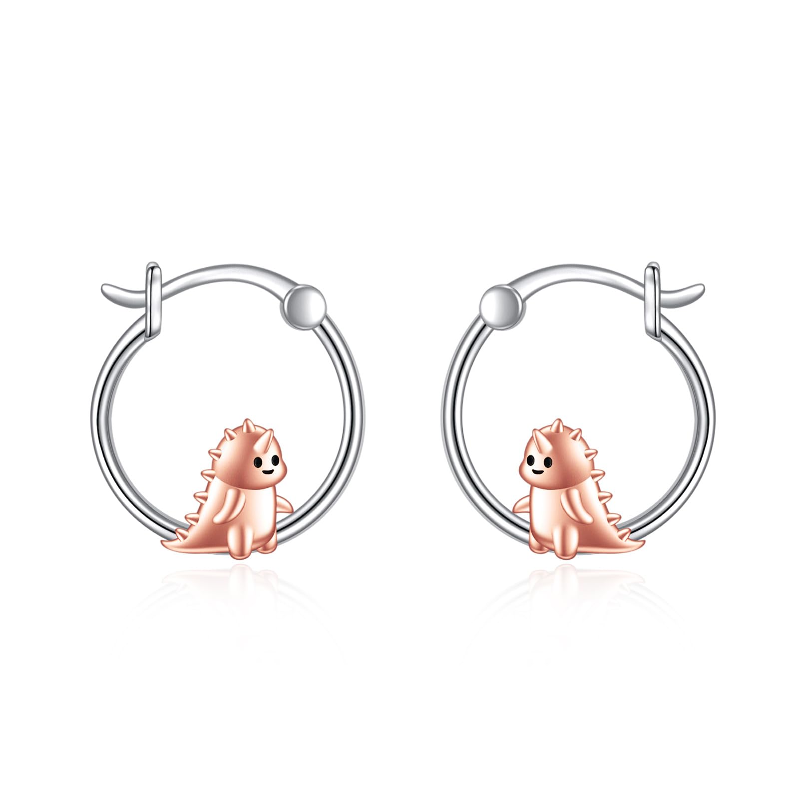 Tier Creolen Ohrringe 925 Sterling Silber Niedliche Tier Ohrringe Schmuck Geschenke für Damen Mädchen