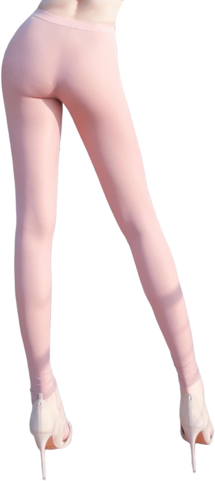 Women Sexy Ice Silk See Through Sheer Seamless Tights Nylon Sheer Leggings