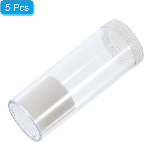 Miniatura 3 de PATIKIL Tubos redondos para monedas, paquete de 5 tubos de almacenamiento de monedas con caja de almacenamiento, contenedores de plástico para