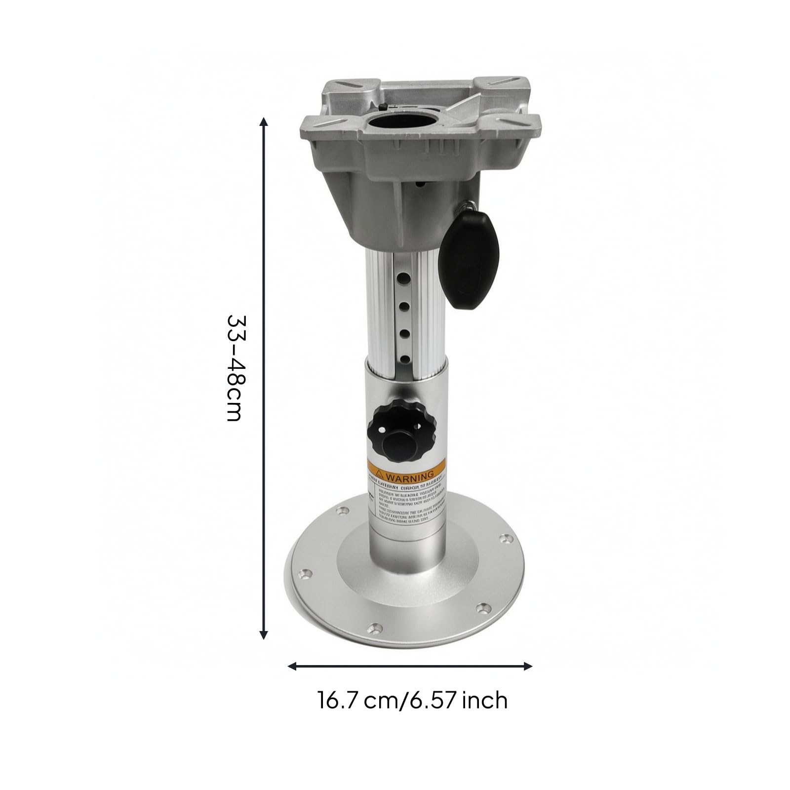 Sedile Barca Unità Seduta Sedia Nautica, Base Di Sollevamento Manuale Del Sedile 33-48 Cm Senza Piastra Scorrevole