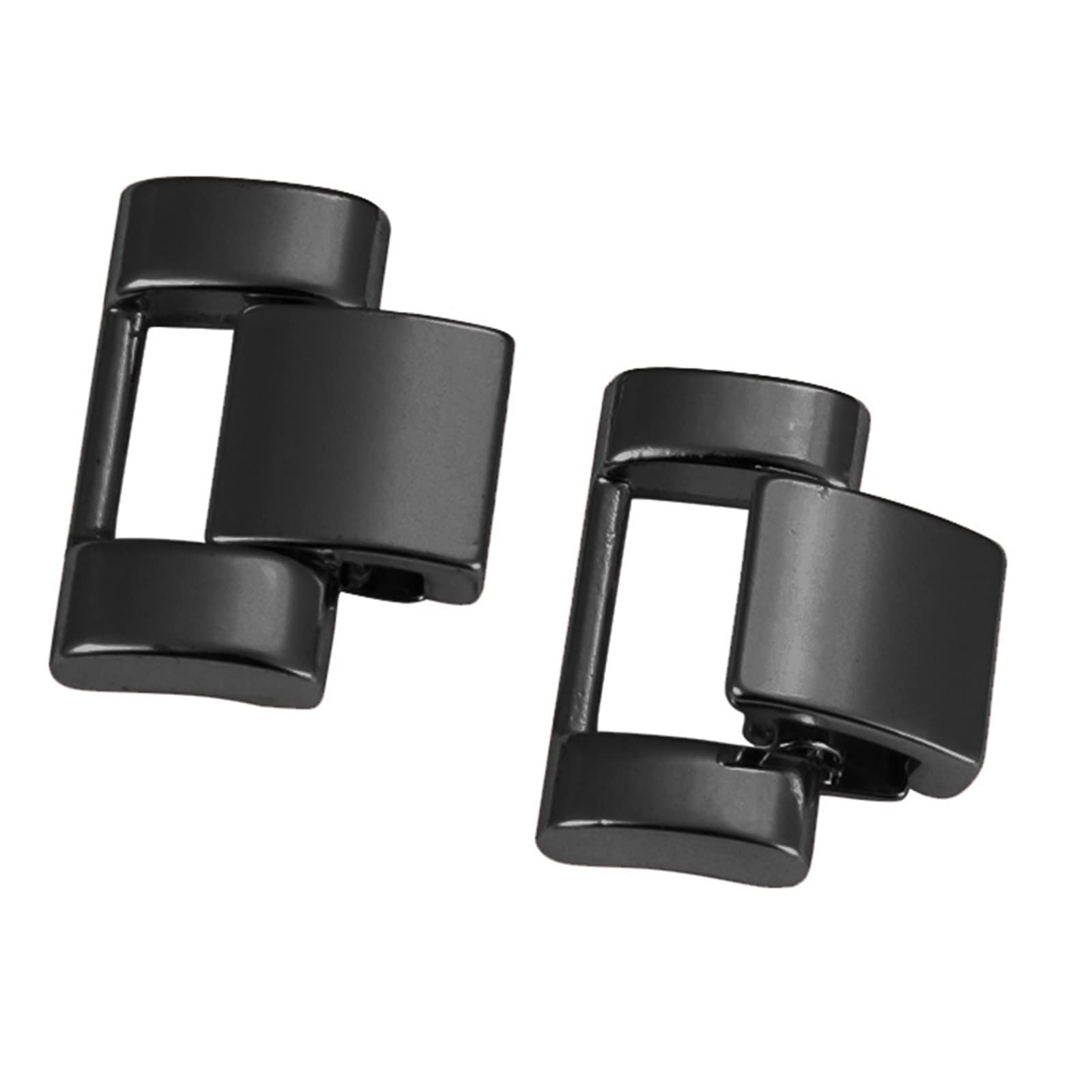 DZTXYP Extra 0.8' Extension Links 2 Pieces Pack Watch Band Only (Black)