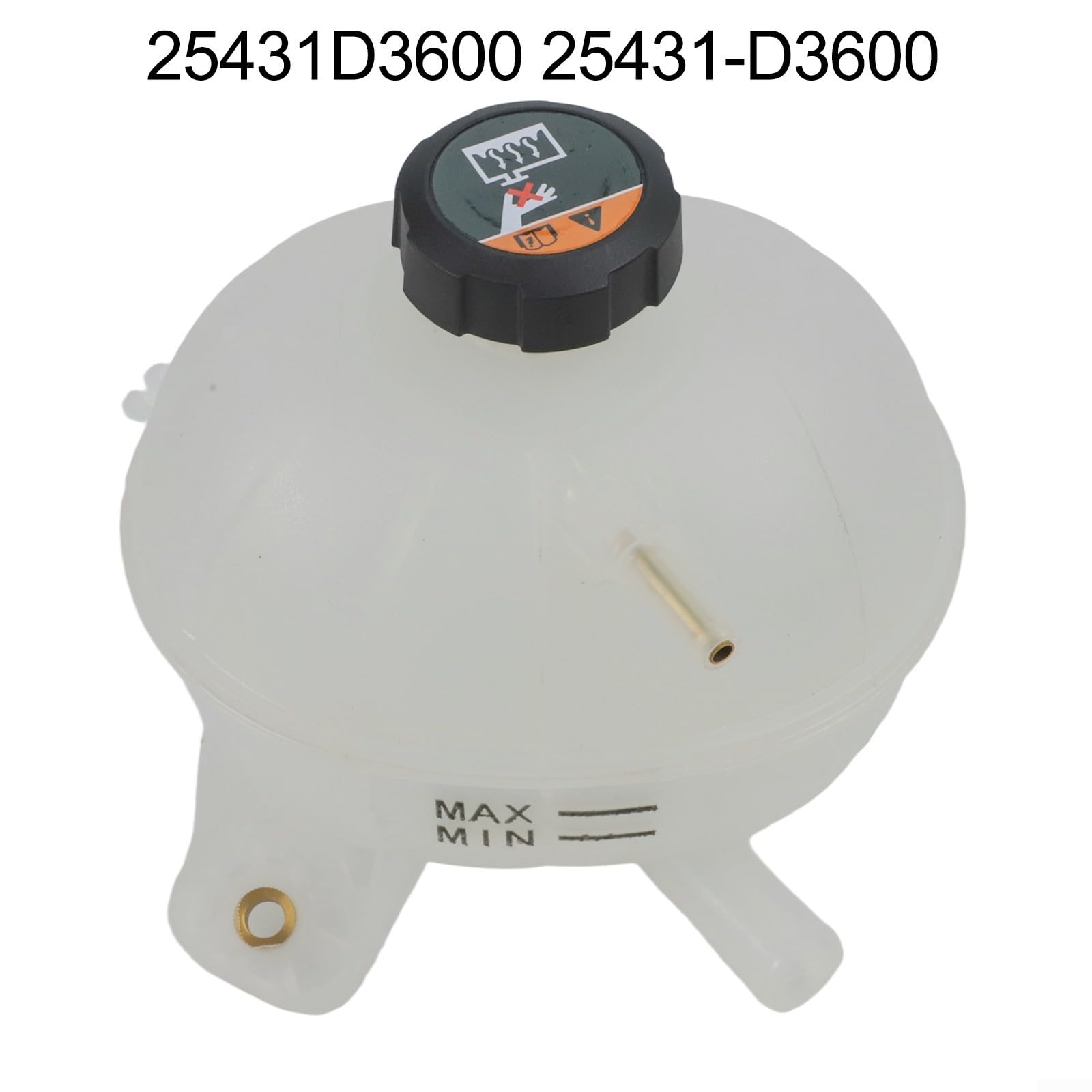 Réservoir de liquide de refroidissement moteur pour for hyundai for tucson (2016-2021) 1,6 l et 2,0 l - Remplacement OEM 25431-D3600, bouteille de trop-plein en plastique blanc avec bouchon