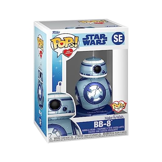 Funko Pop! Star Wars: Make a Wish 2022 - BB-8 - (Metallic) - Figura de Vinilo Coleccionable - Idea de Regalo- Mercancia Oficial - Juguetes para Niños y Adultos - Movies Fans