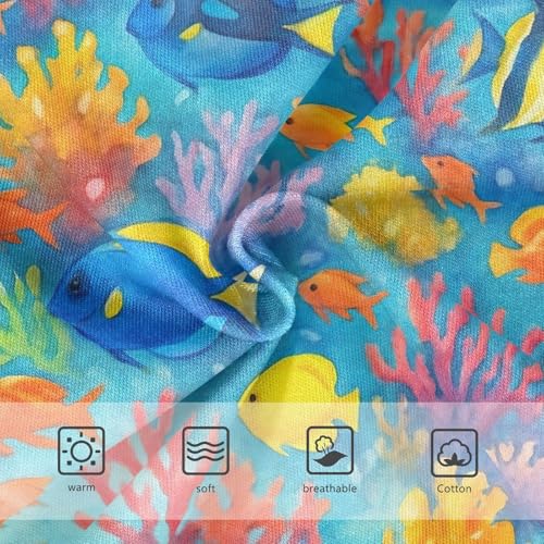 Joisal Vibrant Underwater Coral Fish Toddler Girls Underwear 2t Cotton Panties for Girl Fun Briefs Undies Kids3