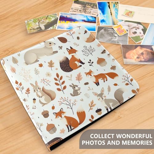 Álbum de fotos adhesivo DIY Scrapbook Álbum con tapas de cuero PU, encuadernador de 3 anillos, 40 páginas, tamaño 8x10 miniatura 5