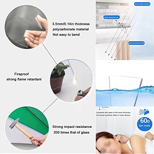 Auvent de porte en polycarbonate solide de qualité supérieure - 7