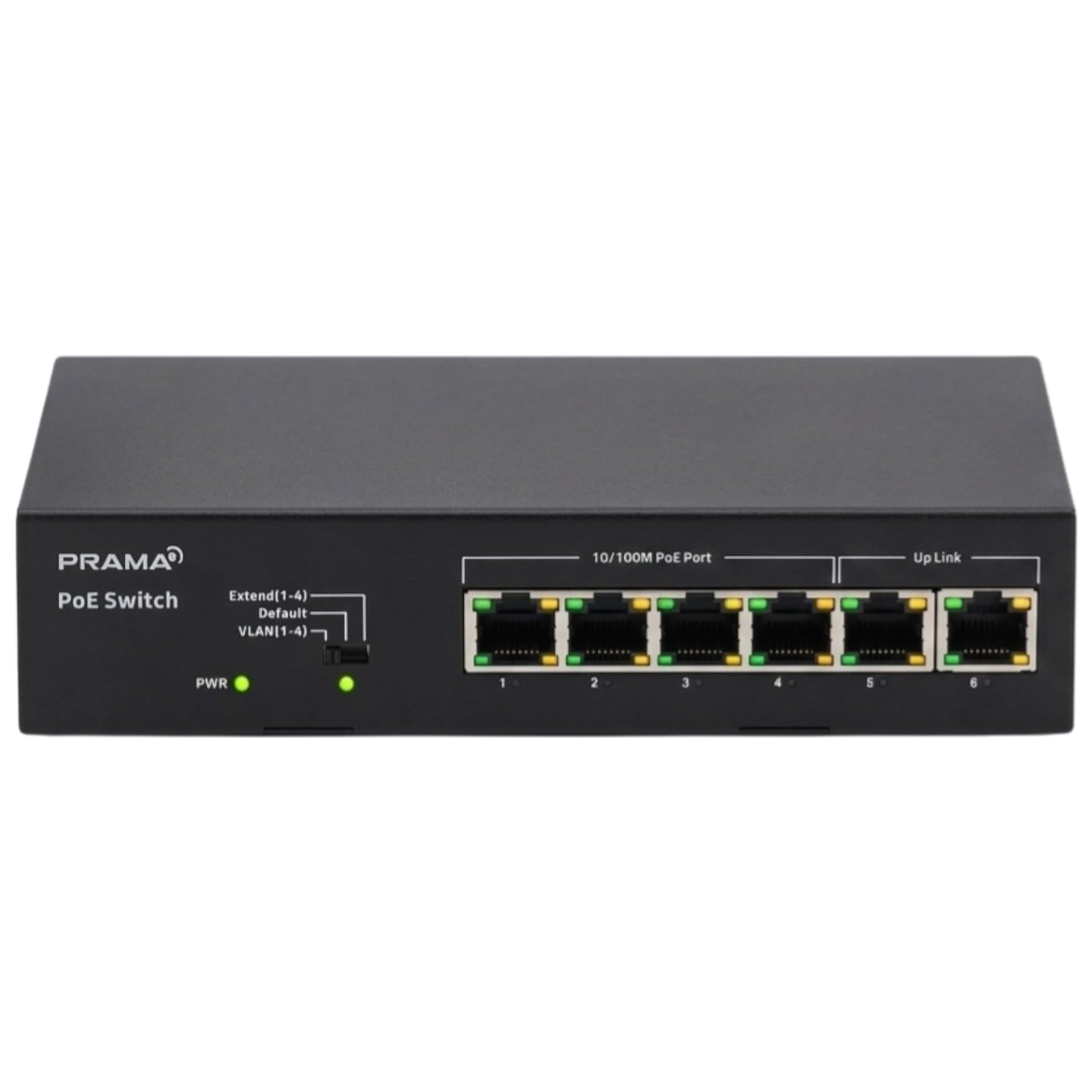 Prama Prama PT-SW1U06P-E 100 Mbps Network PoE Switch, 4 PoE Ports + 2 Uplink RJ-45 Ports-picture-10