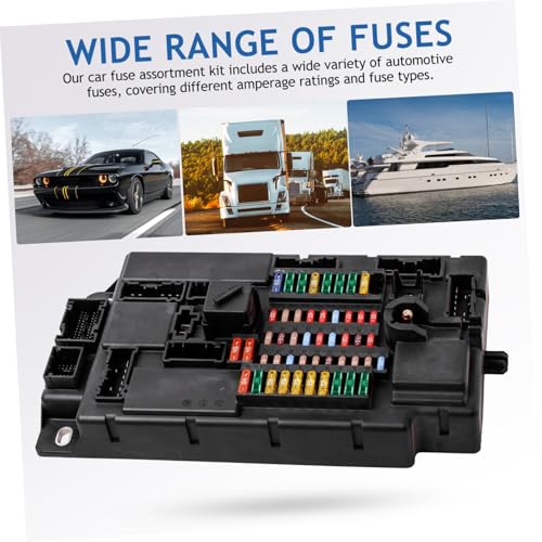 Garneck 1 Set Automotive Fuse Kit con extractor de fusibles y tester para autos, camiones, RVs y barcos con estuche portátil para organización fácil miniatura 3