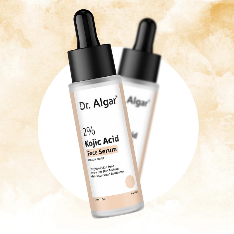 Image of Dr. Algar Kojic Acid Serum 2% for Hyperpigmentation & Uneven Skin Tone | Helps Reduce Dark Spots | Lightweight Formula for Men & Women