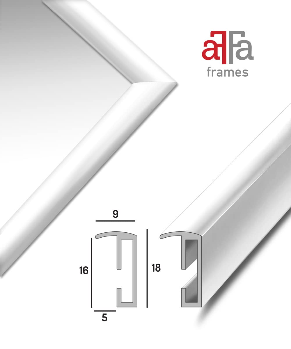 Cornice Nera 70x100 Cm - Per Poster, Diplomi E Certificati, Con Vetro In Plexiglas E Supporto - Foto 6