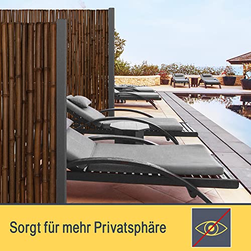 Royal Shade Sichtschutz/Windschutz Für Zaun – 1,52 M Hoch, Schwarz, UV- & Wasserbeständig