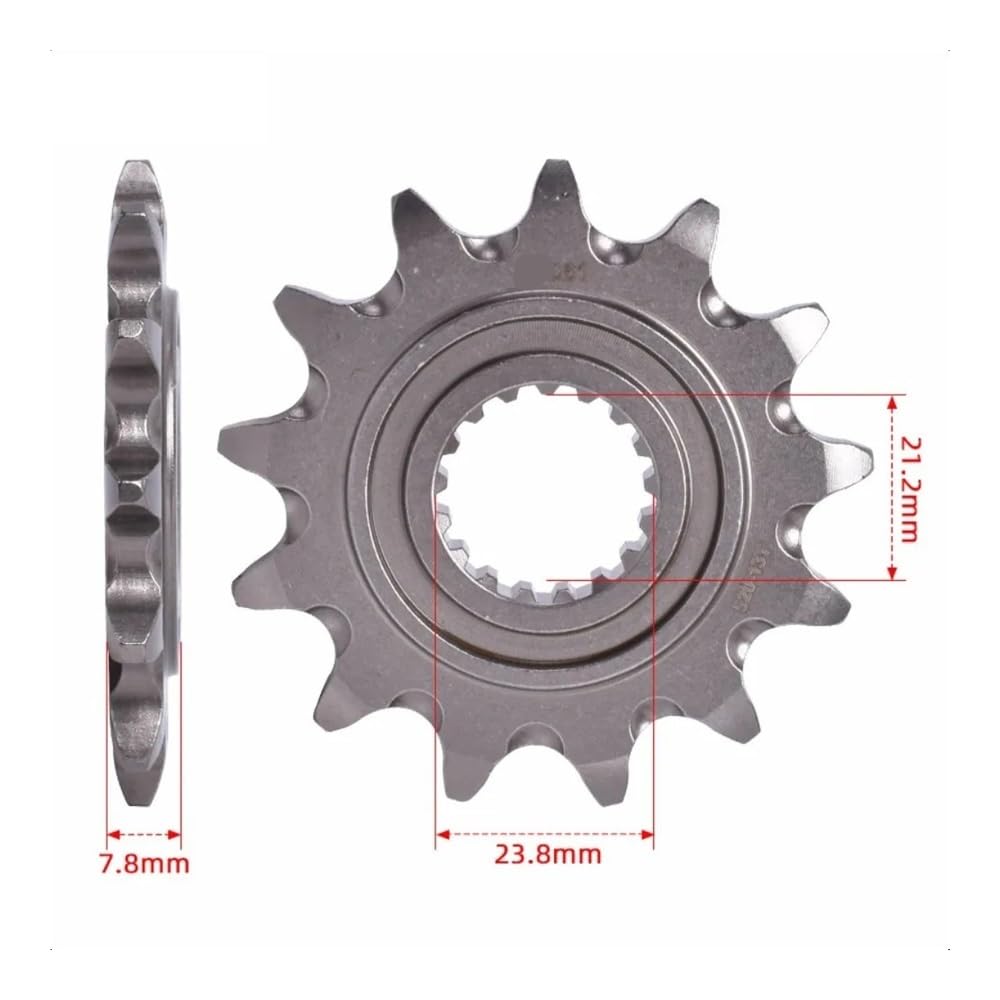 Chaîne 13T 48T 49T for Moto, pignon Avant et arrière, Roue dentée, Compatible avec Ho CRF250 520, 2018, 2019, 2020, 2021, CRF 250
