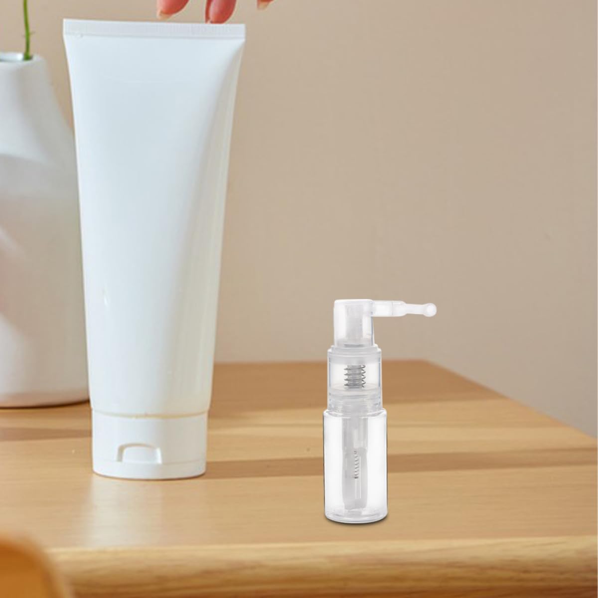 Plastic Spray Bottle Long Nozzle Refillable Container Compact Design