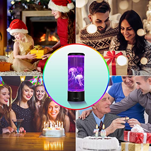 Jellyfish Lava Lamp, Jellyfish Lamp With 16 Color Changing, Remote Control Decor Jellyfish Tank Led Night Light For Home Office Room Desk #TOP6