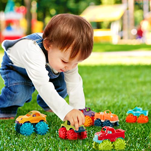 Image of Battat Mini Monster Trucks, 6 Toy Trucks with Storage Bag, Vehicles