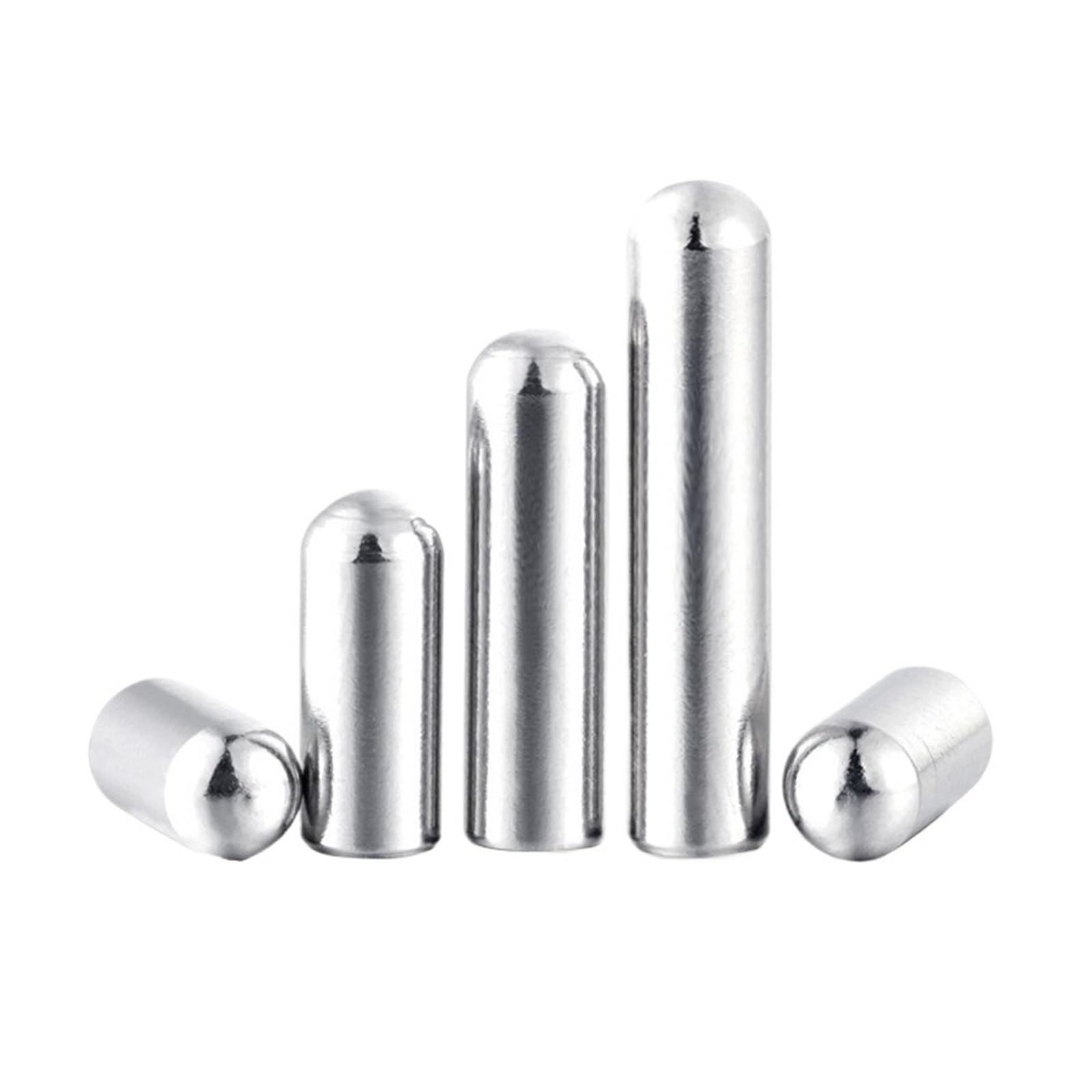 Dyyeuavt 40Mm Round Head Cylindrical Pin Locating Dowel 304 Stainless Steel M3 M4 M5 M6(M4 (20Pcs),)