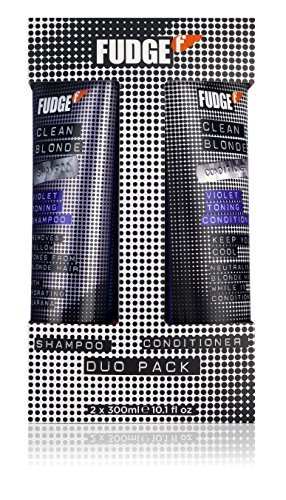 Fudge Duo Shampoo and Conditioner, Clean Violet Blonde 300 ml by Fudge