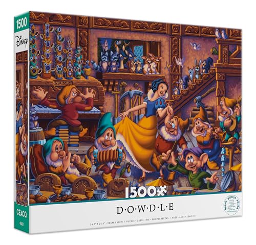 Ceaco - Disney - Dowdle - Snow White Dancing with The Dwarfs - 1500 Piece Jigsaw Puzzle
