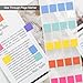 VANRA 960pcs Sticky Index Tabs Bulk Sticky Note Tabs File Tabs Self Adhesive Page Flags Sticker Colored Writable Labels for Bookmarks Page Markers for Books, Planner, Reading (1/2 inch)