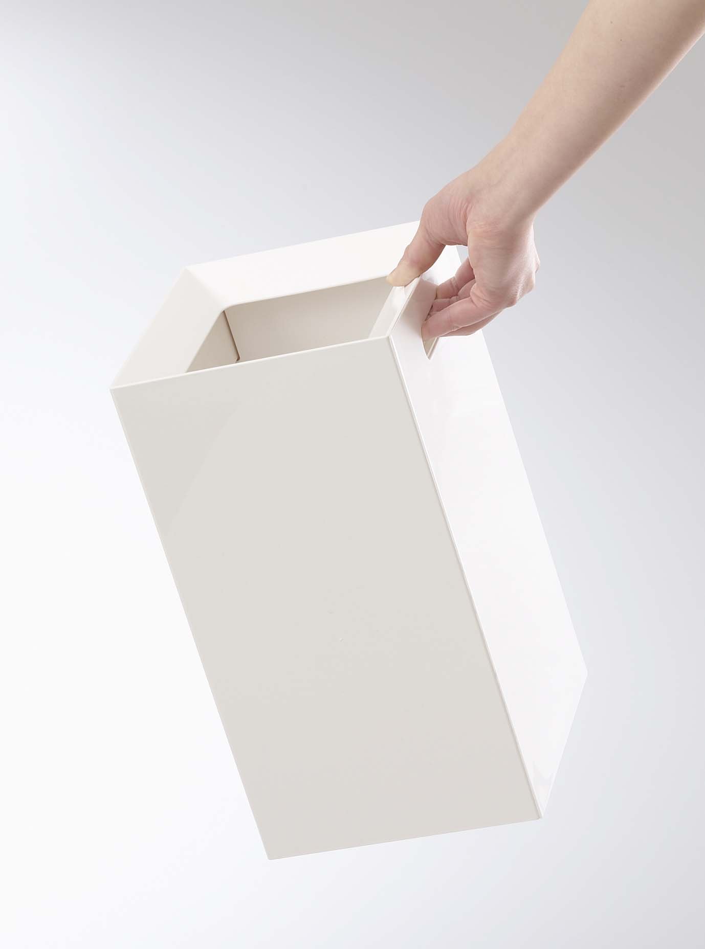 山崎実業 トラッシュカン ホワイト 約W18×D18×H33cm ヴェール 6947＿並行輸入品 : 山崎実業 トラッシュカン グレー 約W18×D18×H33cm