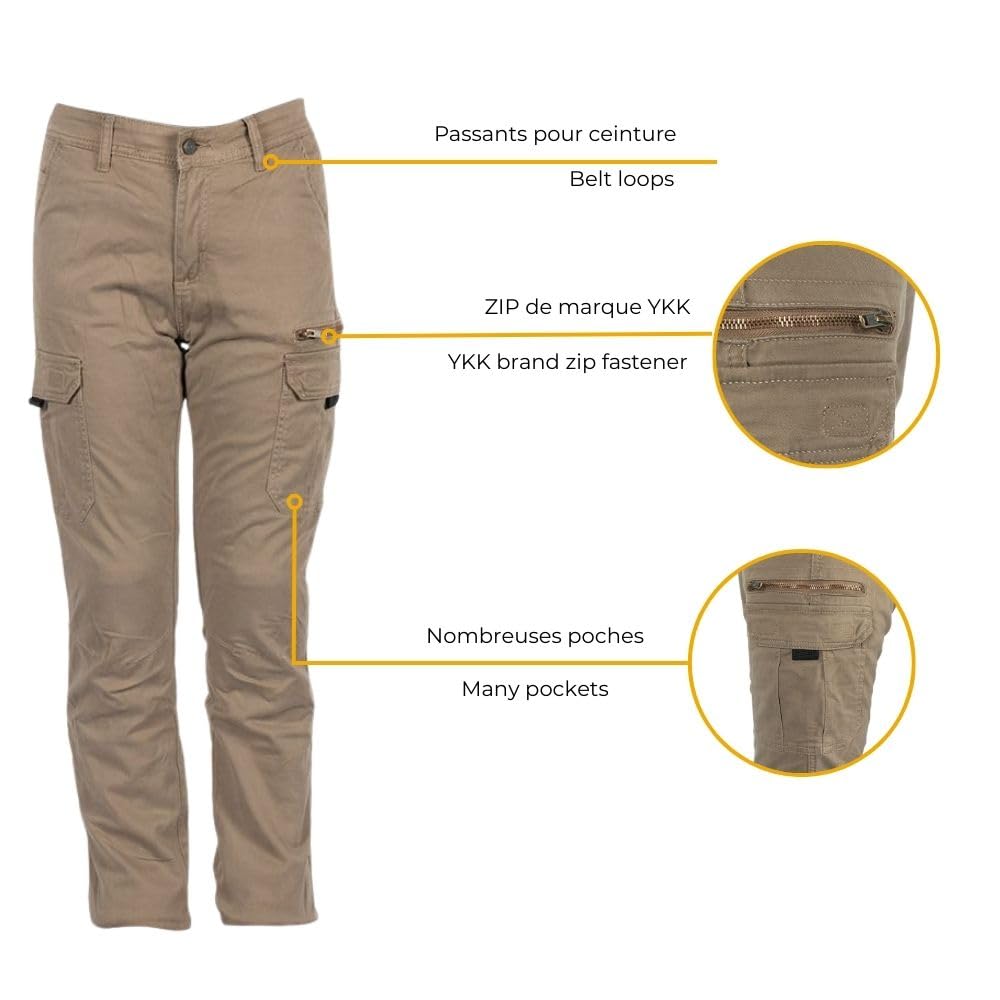 Pantalon Moto NAZAIRE LADY femme Homologué EN17092 A 36