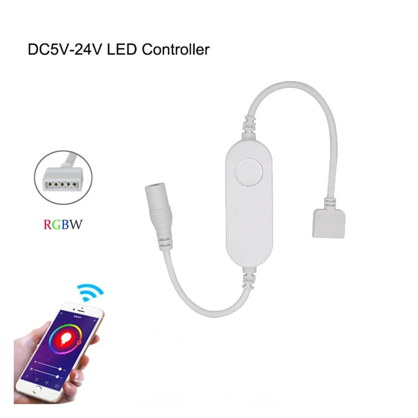 Tira de luces LED RGBW RGBWW, 20m, WiFi, 12V, 5050, luz regulable Flexible, aplicación inteligente, Control por voz, Compatible con Alexa y Google Home(Waterproof,10M RGBWW FULL KIT_EU PLUG)