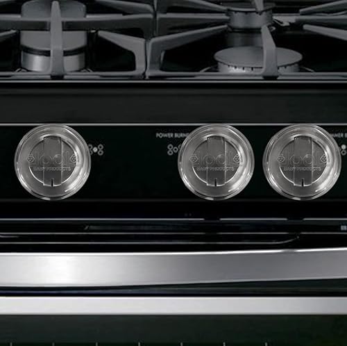 Fundas transparentes para perilla de estufa paquete de 5 protectores de seguridad para niños diseño duradero a prueba de bebés Jool Baby