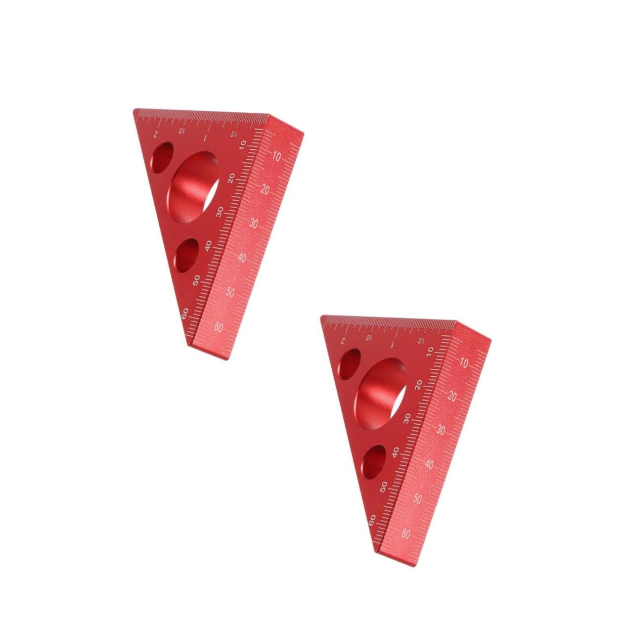 OSALADI 2 Piezas regla triangular del carpintero carpenter regla carpintero gobernante herramientas para trabajar la madera de ía de o de pulgadas métricas