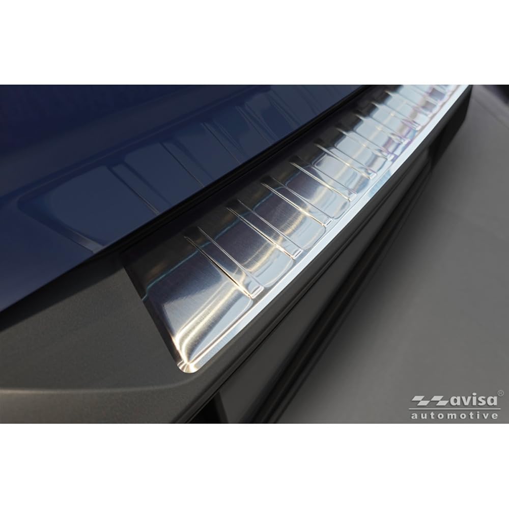 Avisa Protector del Parachoques Trasero Inoxidable Compatible con Peugeot 3008 III 2024- 'Ribs'
