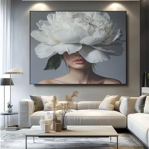 Diamond painting femme fleur kit bricolage adultes et accessoires diamant art 5D