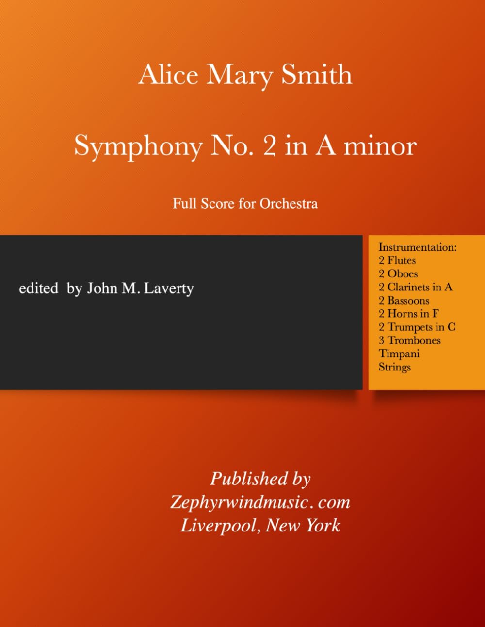 Symphony No. 2 in A minor: Full Score