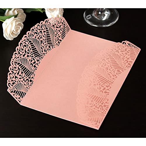 Tarjetas de invitación de Boda rojas con Bowknot para quinceañera 4