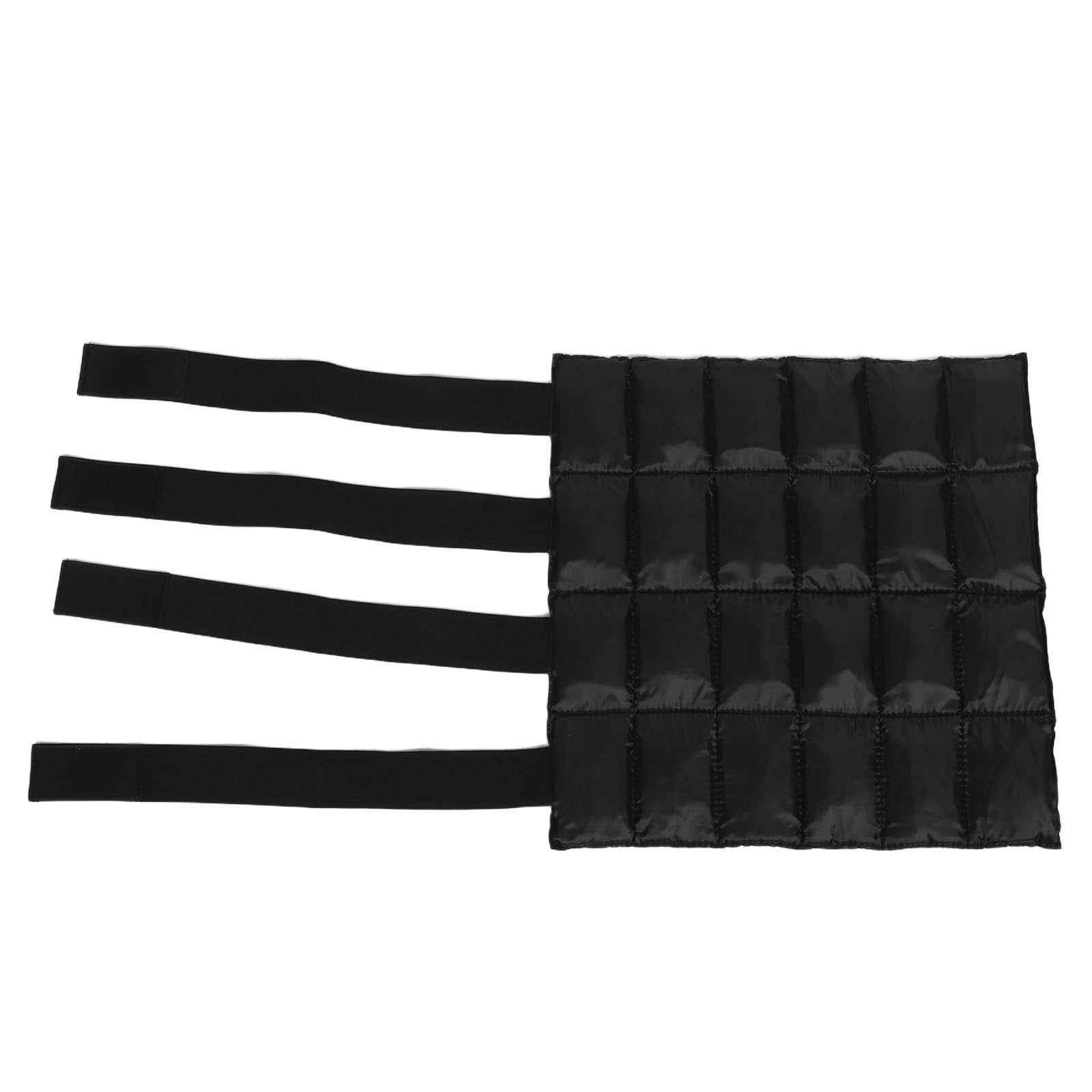 Protector Frío para Piernas de Caballo de Nylon Negro Forma Ergonómica, Reduce Temperatura y Alivia Hinchazón en Entrenamiento Ecuestre y Recuperación