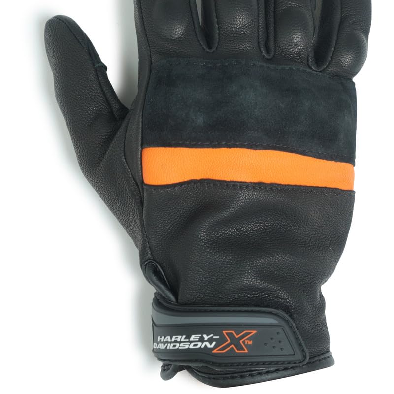 Image of HARLEY-DAVIDSON X RoadX Edge Gloves | All-Ride Comfort | Breathable | Anti-Slip Grip | Lightweight Protection | Color - Black | Size - L