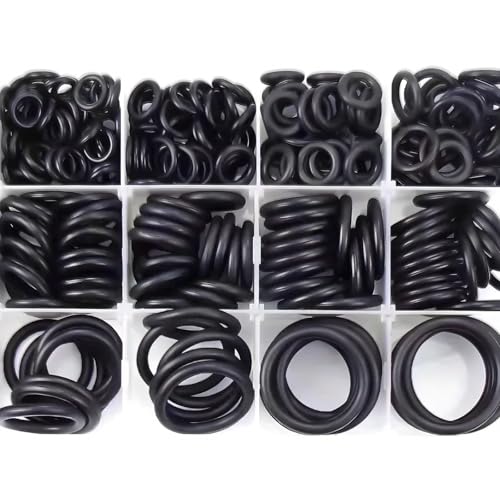 225 Pcs Rubber O Rings Set,3-22 mm Universal O-Ring Gaskets Seal Assortment Kit,18 Sizes Rubber Gasket Seals, Electrical Seal kit for Mixer Tap, Plumbing, Automotive, Air and Gas Sealing Repair
