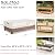 SoloToo Outdoor Coffee Table Cover Waterproof, Patio Rectangular Side Table Covers, 48W x 28D x 16H Inches Outdoor Tables Cover (Beige)