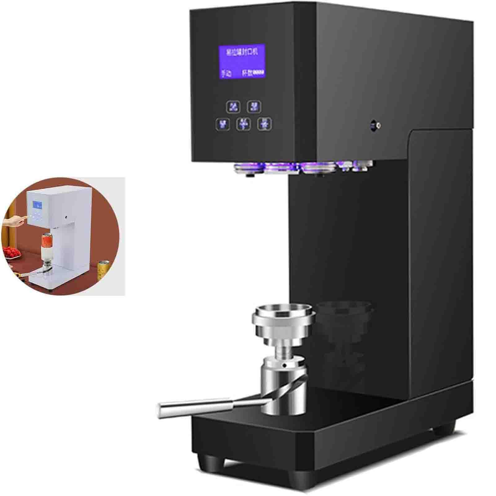 AYCDL Automatic Countertop Can Sealer with Fast Sealing and Height Adjustment for Plastic and Aluminum Cans,B