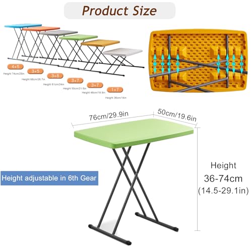 Table pliante réglable idéale pour vos pique-niques et fêtes - 4