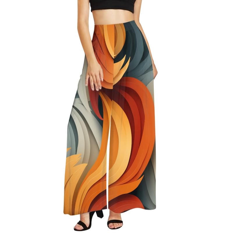 Blood Splatter Women's High Waist Pants Colorful Colorblock Beach Palazzo Long Pant Polka Dot Lounge Pant Trouser2