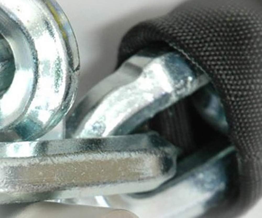 Catena Antifurto In Acciaio Cementato 10x1000mm - Con Rivestimento Nylon, Per Moto E Cancelli