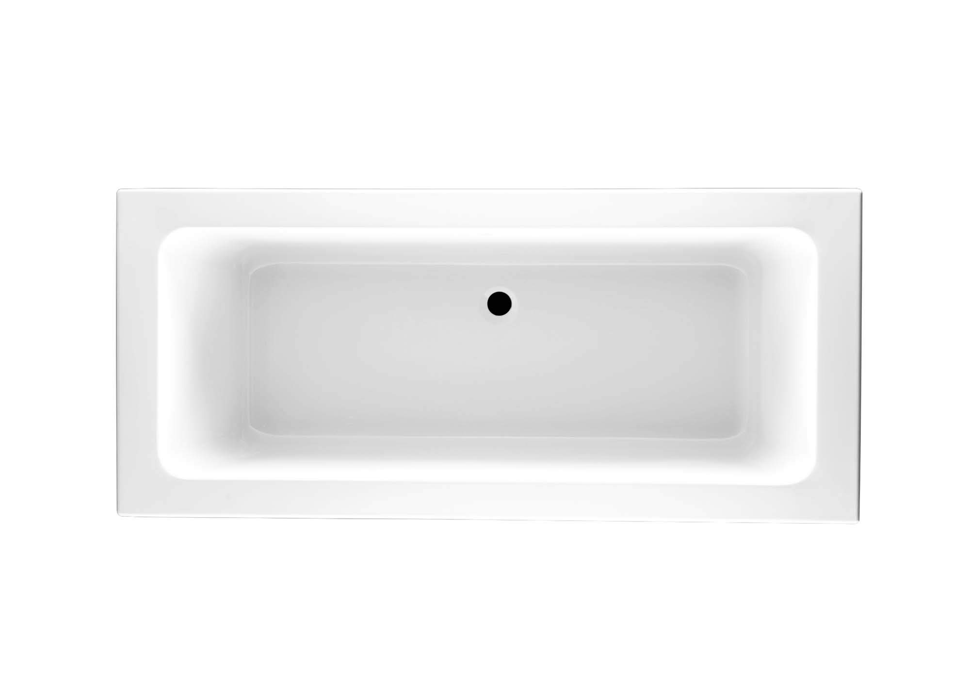 The Bath People White Asoka Bathroom Double Ended Super Strong Acrylic Gloss Bath Bathtub – 1700 X 800