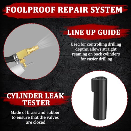 Image of 38900 Two Valve Ford Triton Tool Kit, Foolproof Repair System, Spark Plug Thread Repair Kit Compatible with 4.6L, 5.4L and 6.8 V-10 Ford Triton Two Valve Engines (Black)