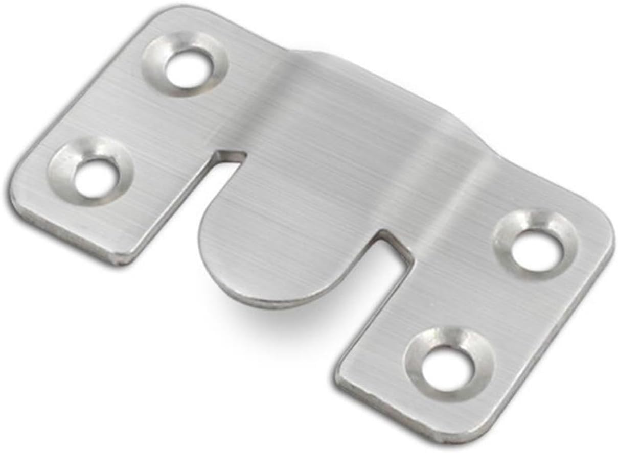 Kyuepong 4Pcs Interlock Hanging Buckle, 2Pairs Stainless Steel Interlock Hanging Buckle Hanger Connector Wall Flush Mount