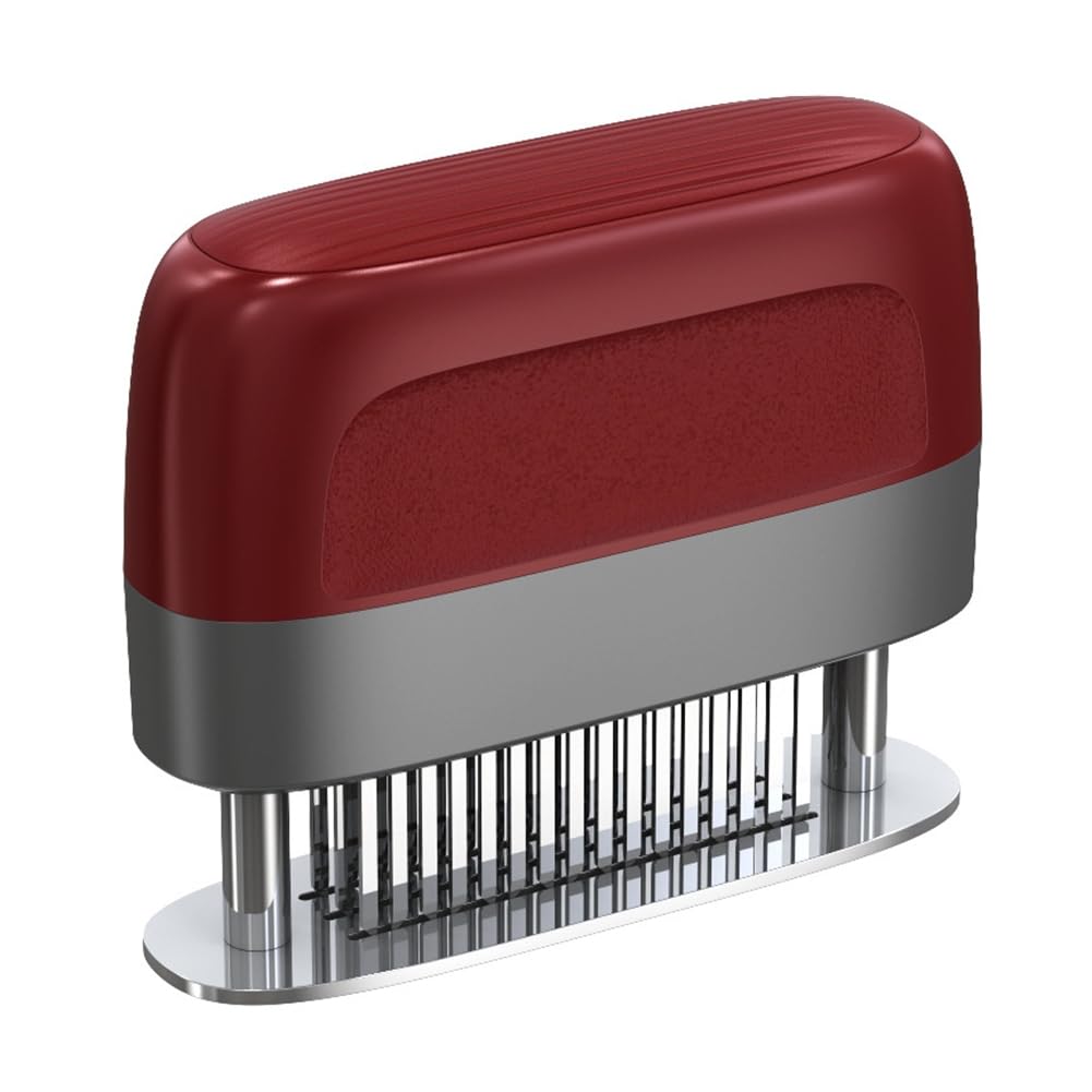 UDSKNV[KSL Meat Tenderizer 48-Blades-Stainless Steel, Ultra Light Design for Tenderizing Beef, Steak- Ideal Perfect for BBQs and Marinades