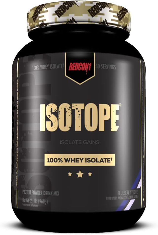REDCON1 Isotope 100 Whey Isolate, Blueberry Yogurt Keto