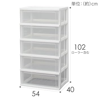 ホワイト 5段プラスチックチェスト imgrc0094869906.jpg