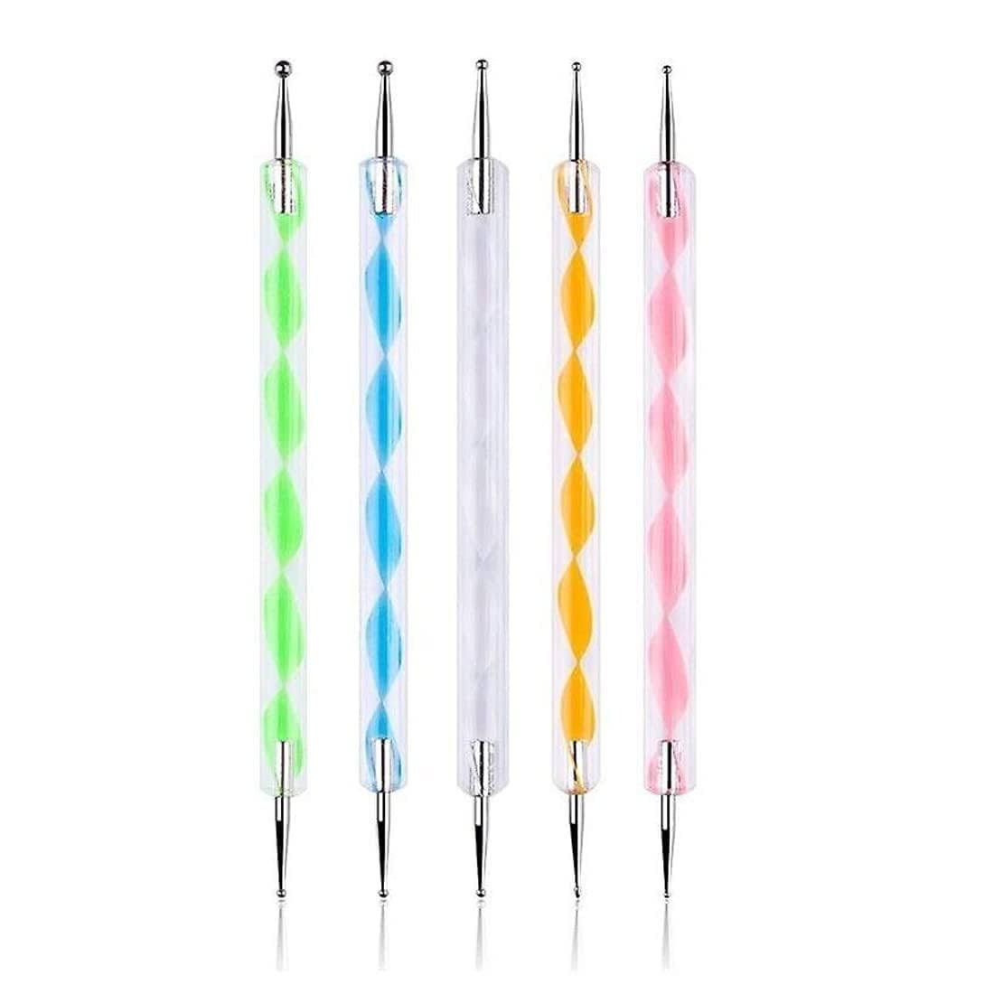 ART RANGER Ball Styluses Dotting Tool Set of 5pcs for Nail Art, Clay Sculpting, Embossing & Pottery Detailing | Double Ended Metal Ball Tools for Mandala Art, Ceramic Modeling & Craft Projects-image-36