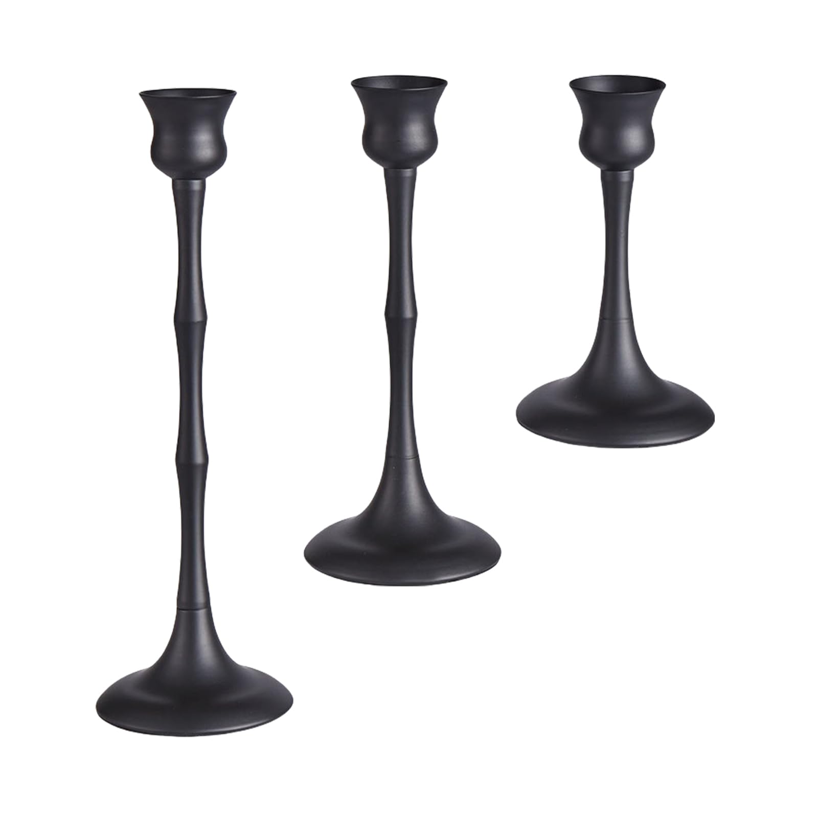 Tsophreniq 3Pieces Iron Candlestick Holder Set for Wedding, Birthday and Home Decoration Candlesticks Decorative Candlesticks