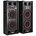 Produktbild Fenton SPB-28, PA Party Lautsprecher Boxen Bluetooth, Aktiv DJ Boxen Set, 800 Watt 12 Zoll, USB Port und SD Slot, PA Anlage, DJ Equipment, Lautsprecherset Schwarz